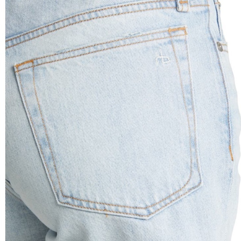 Rag & Bone Dre Low Rise Cutoff Denim Shorts, Jade, Size 24 - Picture 6 of 15